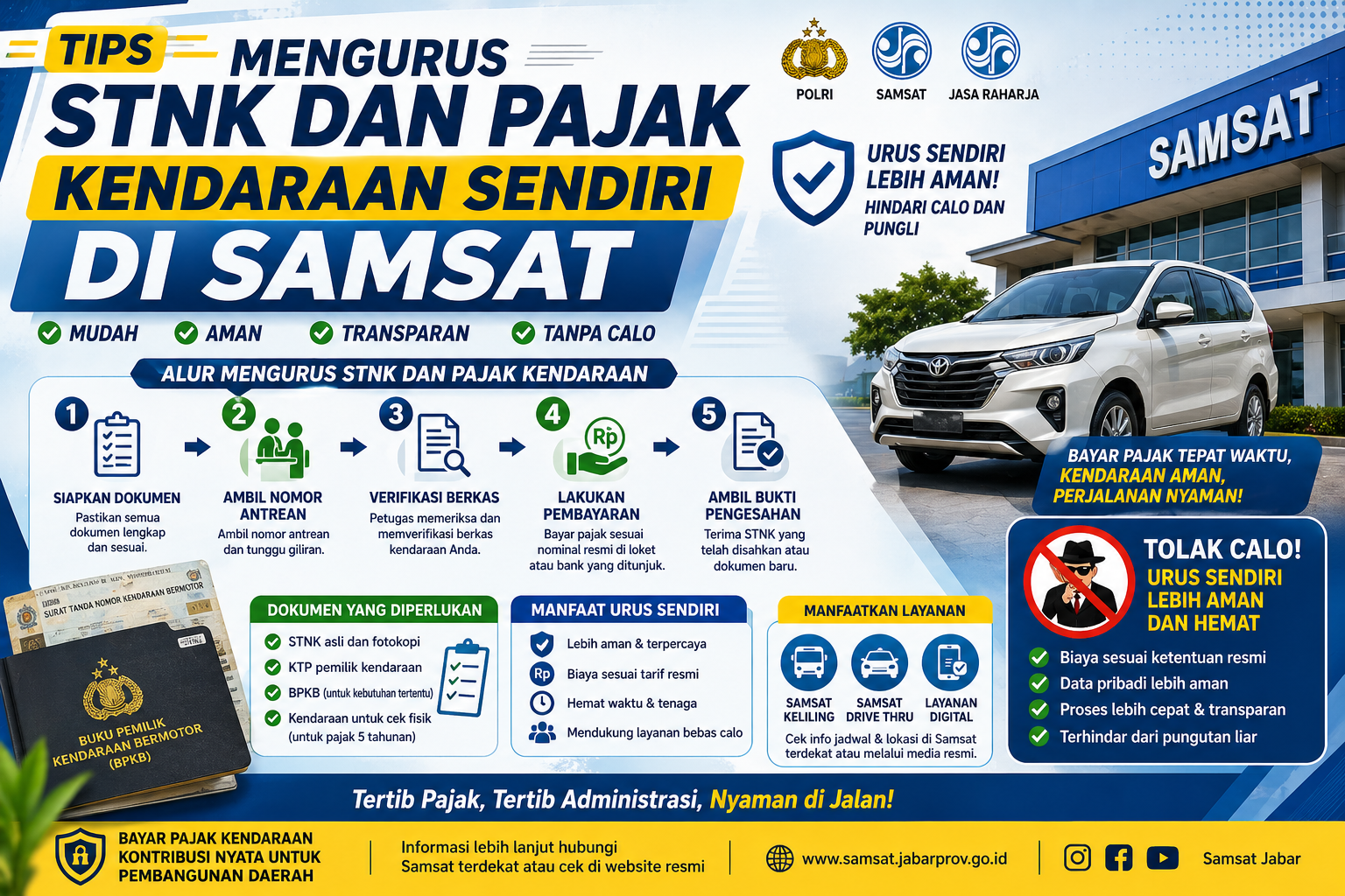 Tips Mengurus STNK dan Pajak Kendaraan Sendiri di Samsat